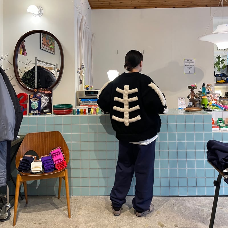 MacMahon Knitting Mills / Knit MA-1 3D BONE | F