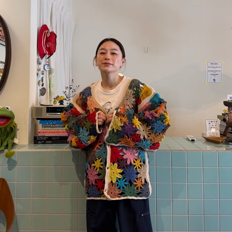 MacMahon Knitting Mills / Mix Flower Cardigan