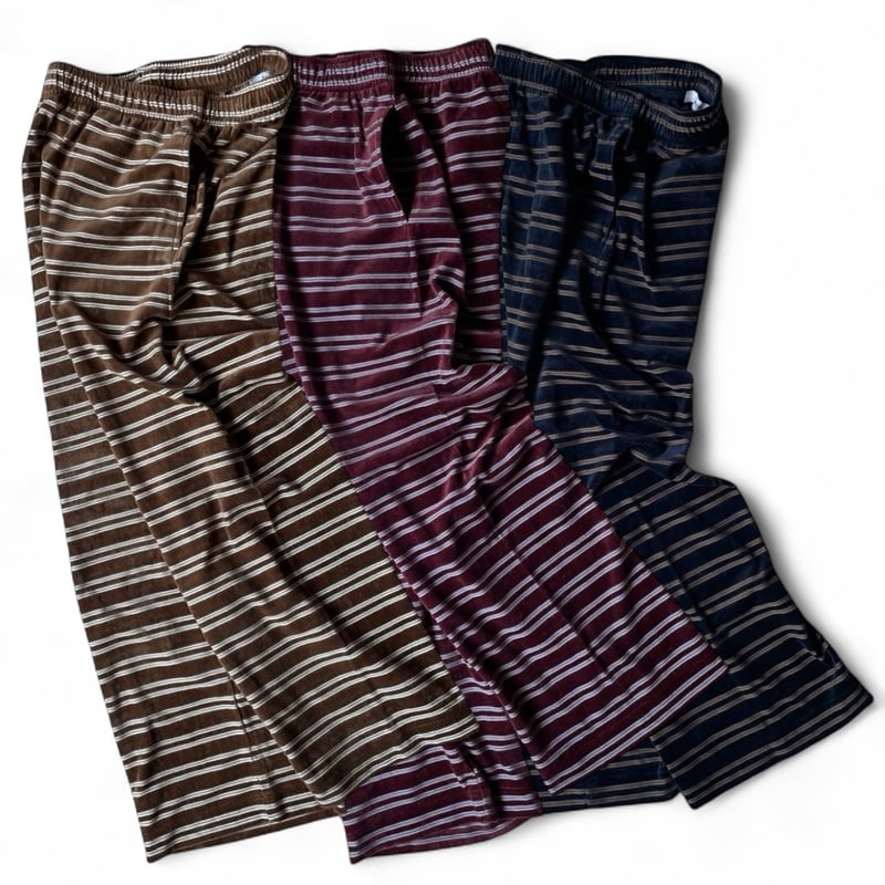 PHEENY / Velvet border wide pants | FLUTTER