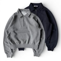 PHEENY / Athleisure Half-Zip Collared Pullover