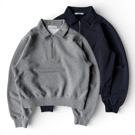 PHEENY / Athleisure Half-Zip Collared Pullover