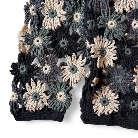 MacMahon Knitting Mills / Chain Flower Cardigan