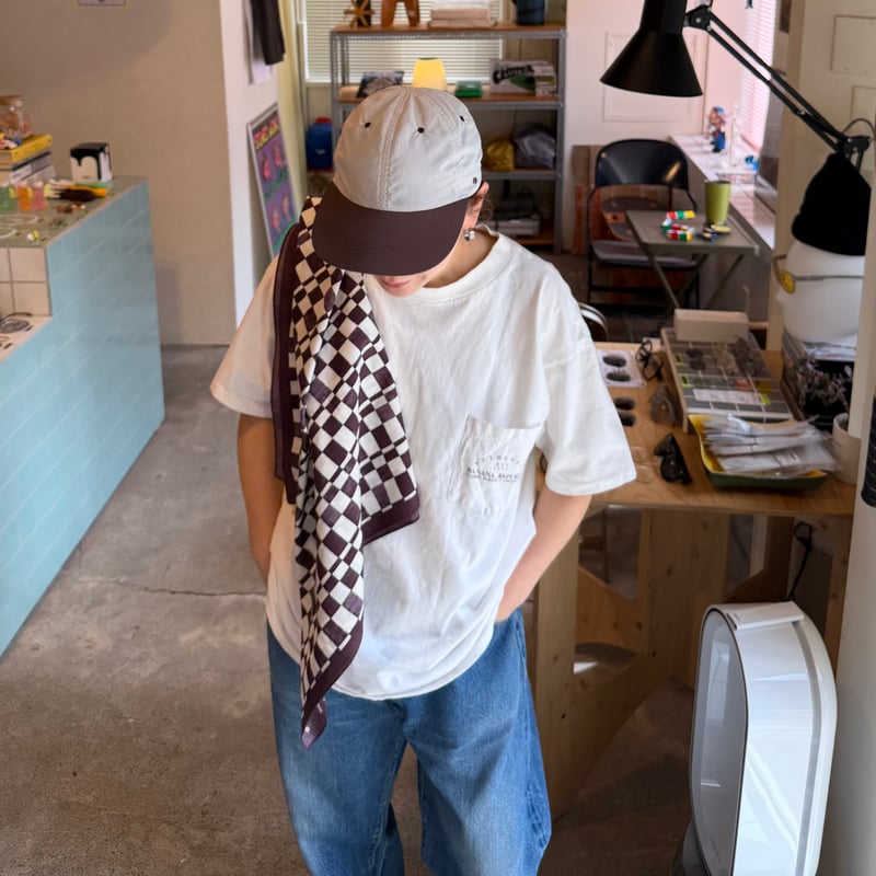 PHEENY×FLUTTER / Nylon taffeta cap with scarf 2