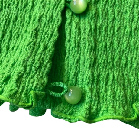 PHEENY / Cotton Shirring Cardigan