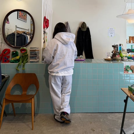 TRIBE WEAR / Basic Zip Up Hoodie GREY