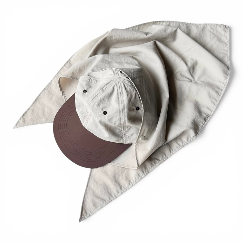 PHEENY×FLUTTER / Nylon taffeta cap with scarf 2