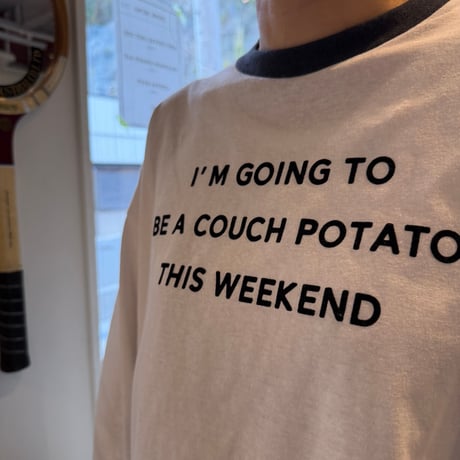 PHEENY / Flocked Vintage Jersey L/S Ringer Tee