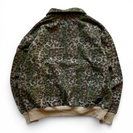 PHINGERIN / HALF-ZIP COLLAR SWEATSHIRT LEOPARD