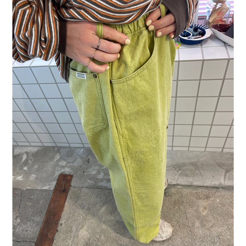 COMFORTABLE REASON / Double Knee Pigment Pant |