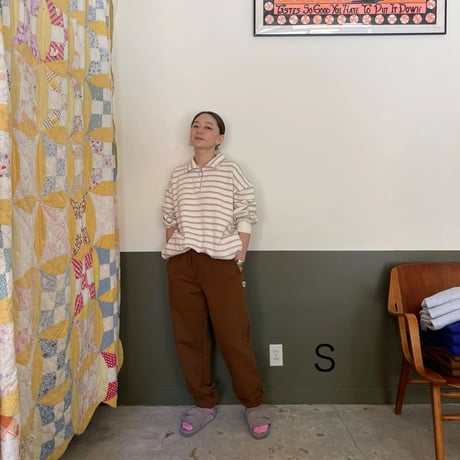 TRIBE WEAR / Basic Sweat Pants BROWN