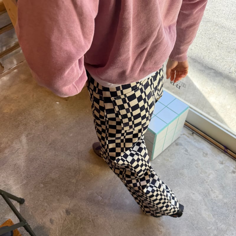 PHEENY / Checkered High Waist Wide Pants | FLUTTER
