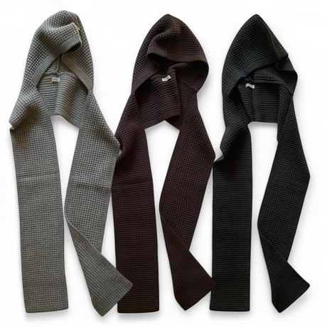COMFORTABLE REASON / Waffle Hood Scarf
