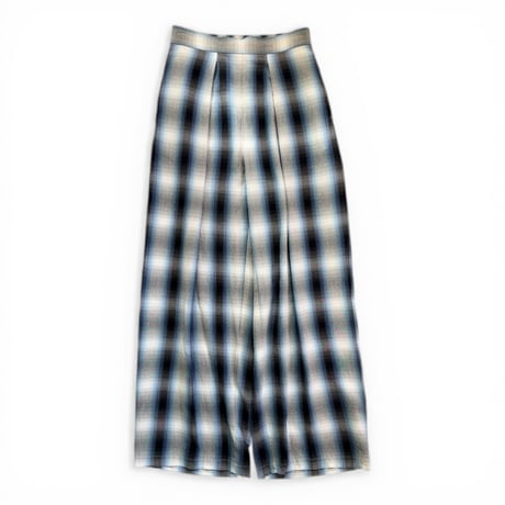 PHEENY / Rayon ombre check gathered pant