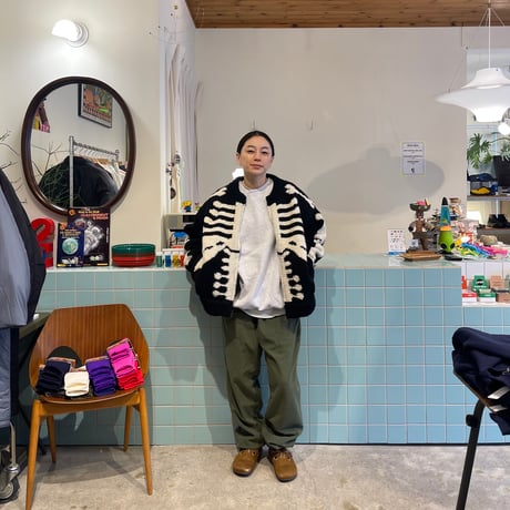 MacMahon Knitting Mills / Knit MA-1 BONE