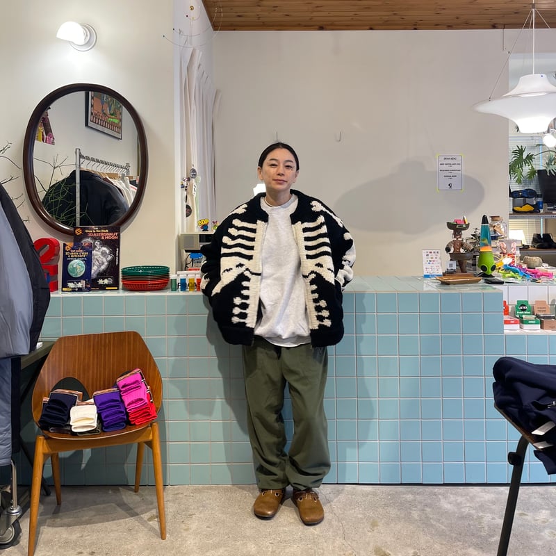 MacMahon Knitting Mills / Knit MA-1 BONE | FLUTTER