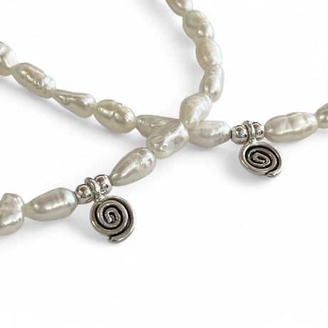 FLUTTER / Pearl＆Karen Silver choker