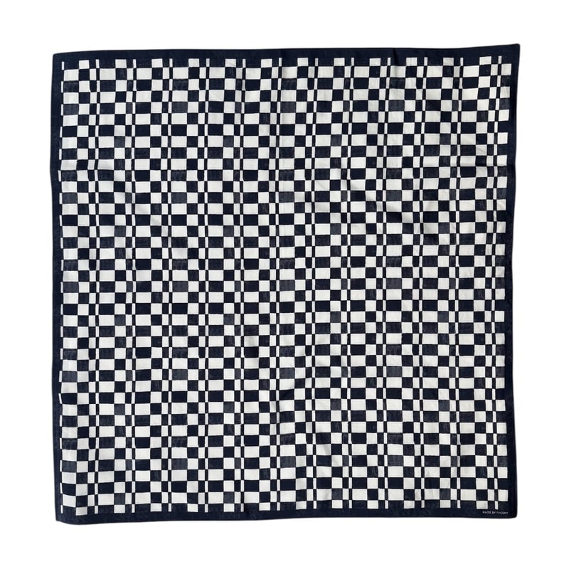 PHEENY / Cotton Silk Checkered Scarf | FLUTTER
