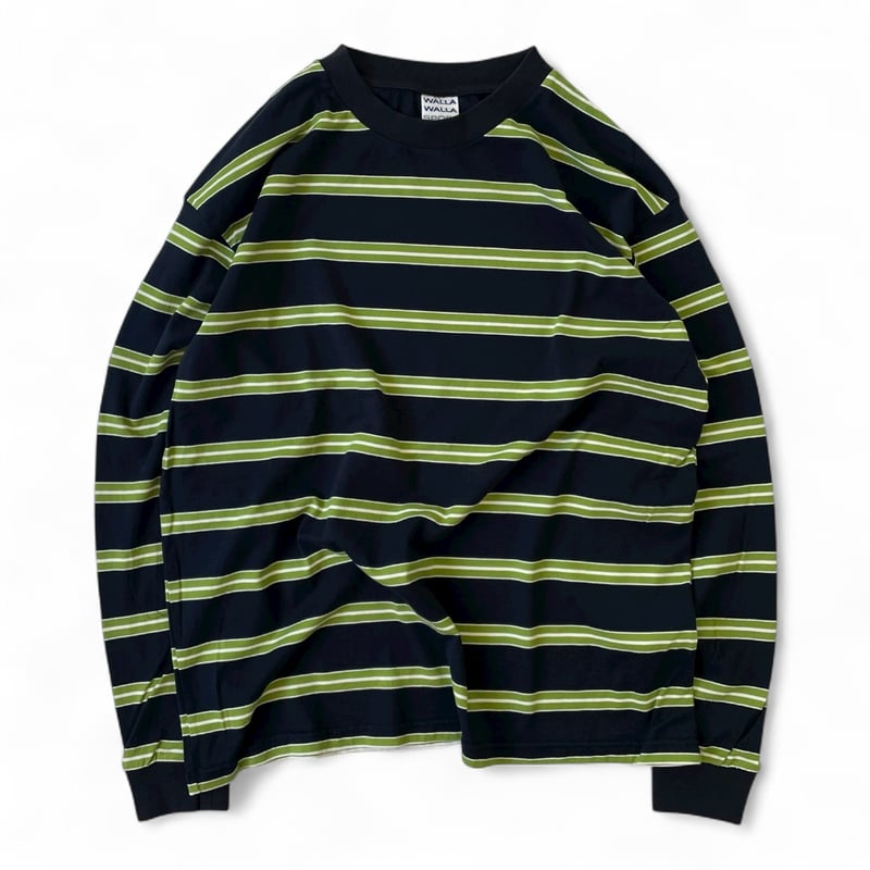 【1回着用のみ】PWA/STRIPED PIPING L/S TEE/Sサイズ PWA STRIPED PIPING L/S TEE / CLOUD - used&vintage box Hi-smile