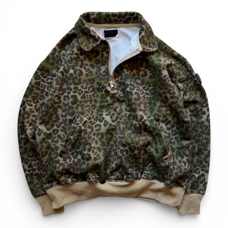 PHINGERIN / HALF-ZIP COLLAR SWEATSHIRT LEOPARD