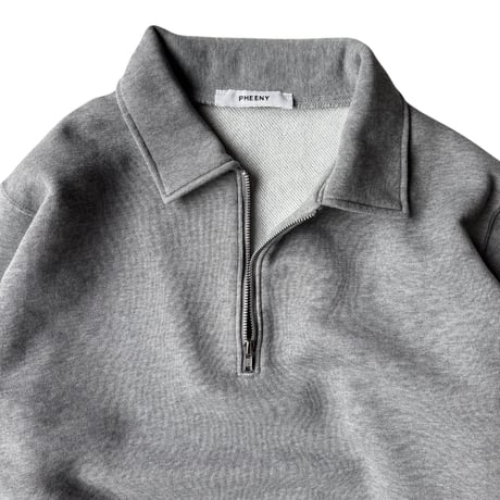PHEENY / Athleisure Half-Zip Collared Pullover