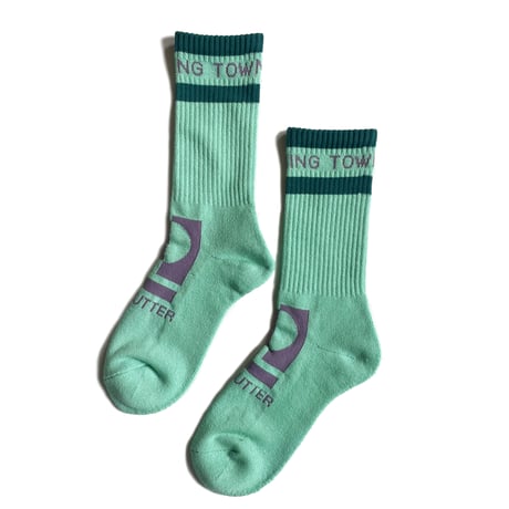 FLUTTER / FRONT MARK CREW SOCKS