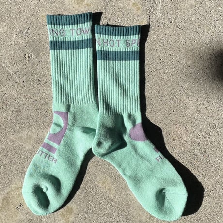 FLUTTER / FRONT MARK CREW SOCKS