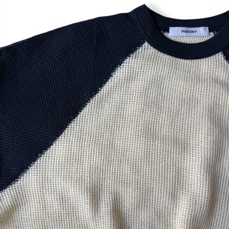 PHEENY / Basket Mesh Raglan L/S Tee