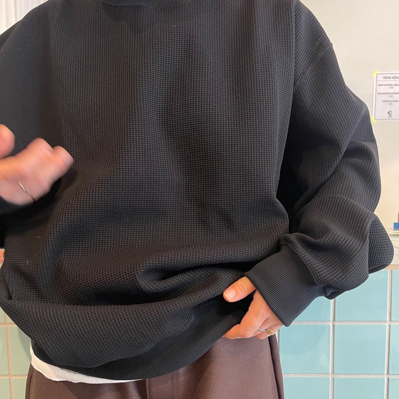 COMFORTABLE REASON / Poly Waffle Sweat | FLUTTER