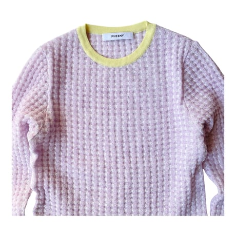 PHEENY / Check Jacquard Knit L/S