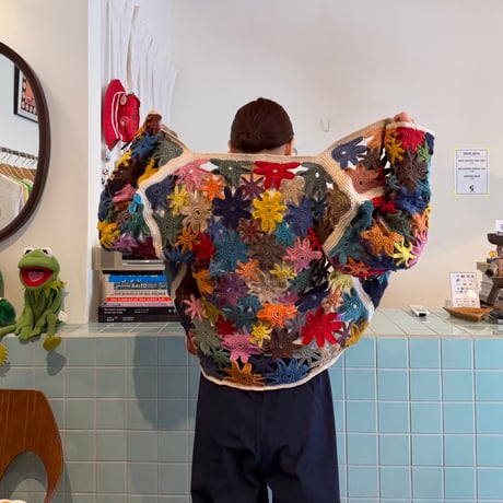 MacMahon Knitting Mills / Mix Flower Cardigan