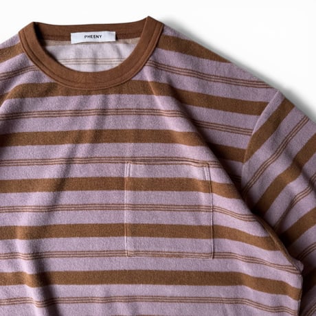 PHEENY / Pile Border Pocket Tee