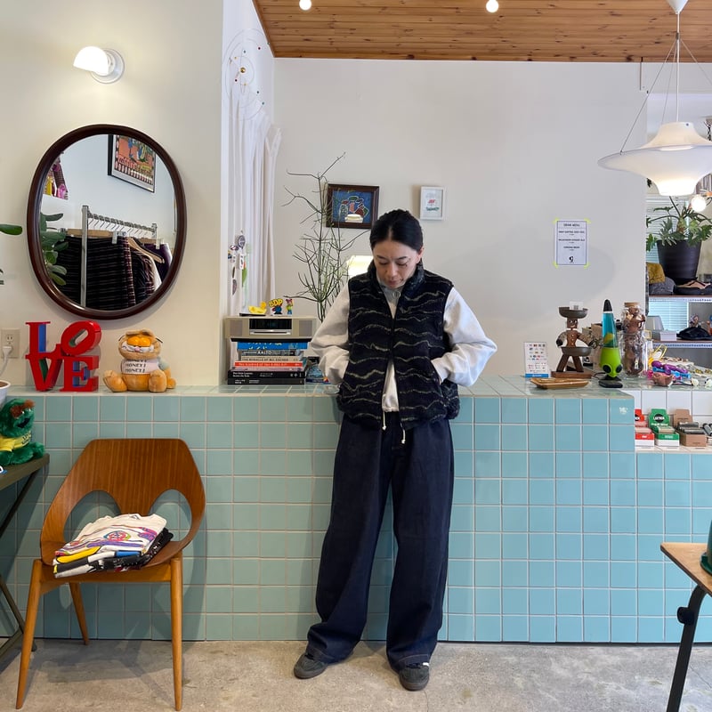 PHEENY / Wave boa vest | FLUTTER