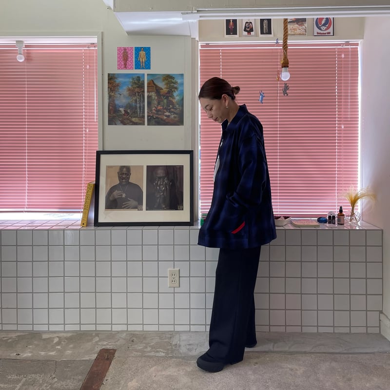 PHINGERIN NIGHT SHIRT  ナイトシャツ　チェック　ジャケット fit=scale-down,w=1200