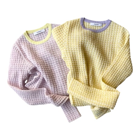 PHEENY / Check Jacquard Knit L/S