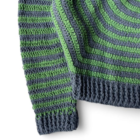MacMahon Knitting Mills / Big L/S Crew Neck Knit-GuruGuru GREEN