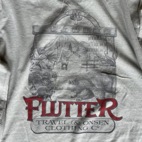 RELAX FIT×FLUTTER / ONSEN Arcade L/S TEE