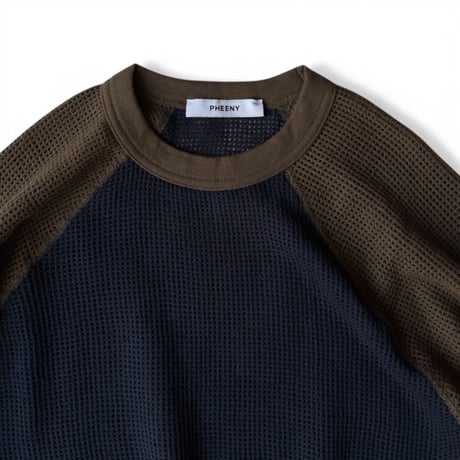 PHEENY / Basket Mesh Raglan L/S Tee