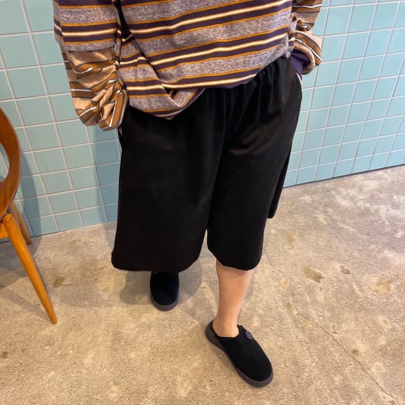パンツ PHEENY 25AW Fine suede wide half pants PHEENY / Fine suede wide half pants | FLUTTER