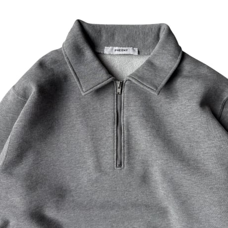 PHEENY / Athleisure Half-Zip Collared Pullover