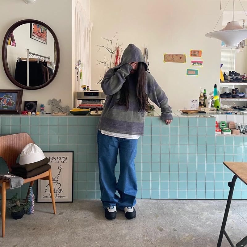 PHINGERIN / CORDY KNIT MEXPARKA STRIPE | FLUTTER