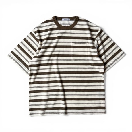 PHEENY / Pile Border Pocket Tee