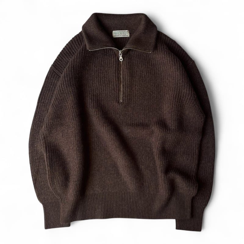 COMFORTABLE REASON / Harf Zip Knit | FLUTTER