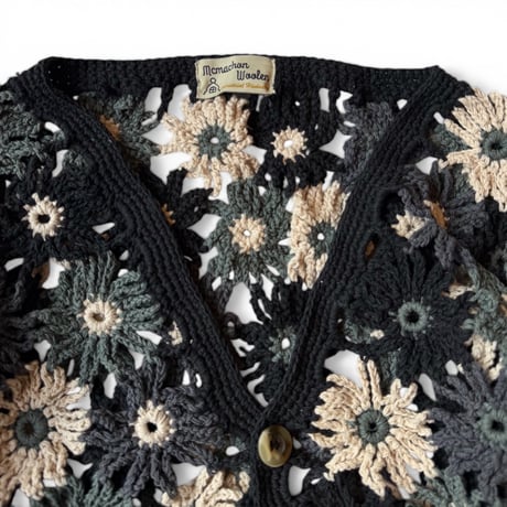 MacMahon Knitting Mills / Chain Flower Cardigan