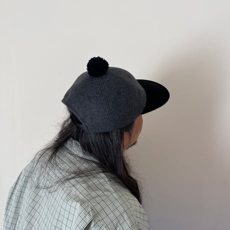 FLUTTER / 2WAY PONPON CAP Grey