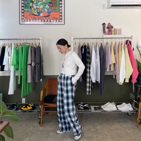 PHEENY / Cotton Shirring Cardigan