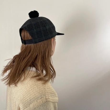 FLUTTER / 2WAY PONPON CAP Glen Check