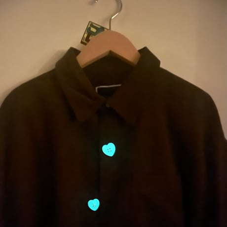 PHINGERIN / FLOATING HEART CORD SHIRT