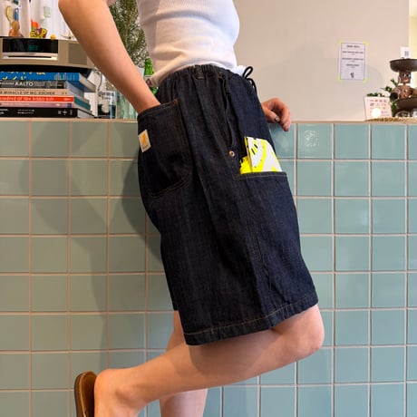 RELAXFIT /  Double Knee pocket denim Beachshorts