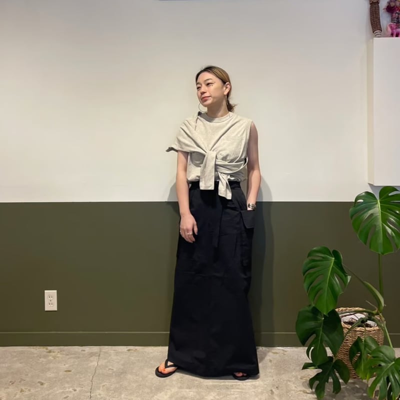 PHEENY / Cotton nylon dump military skirt | FLU 