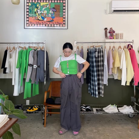 PHEENY / Cotton Shirring Camisole
